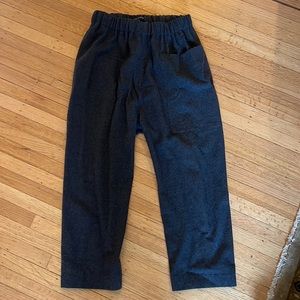 Grey wool Sophie dhoore punch pants